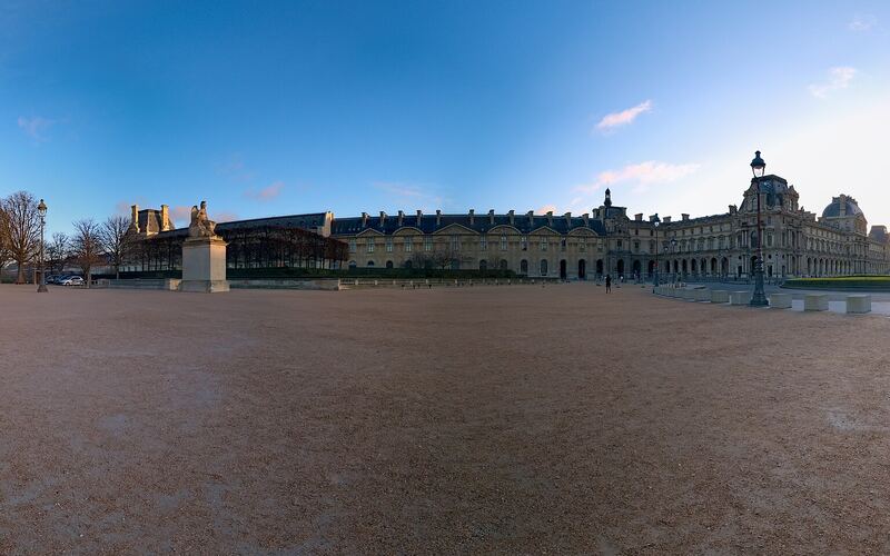 Aperçu du panorama : Cour Napoléon du Louvre